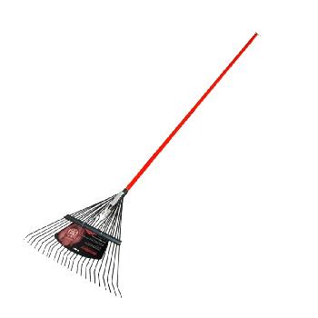 Fiberglass Handle 24" Metal Tine Rake-4 pack